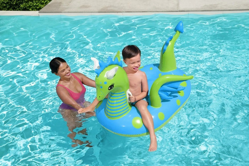 Flotador De Dragon Inflable Piscina Playa Bestway Para Niños