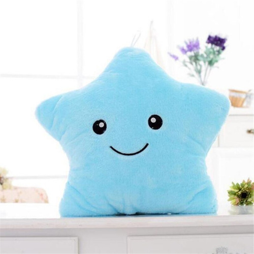 Almohada Luminosa Cojin Estrella De Peluche Con Luz Infantil