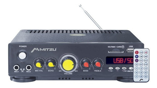 Amplificador Perifoneo Voceo Usb Fm Mp3 Karaoke 180w 620