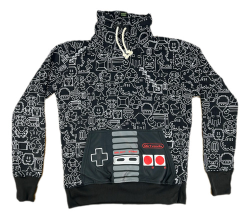 Sudadera Cuello Chimenea Nintendo Infrabits 