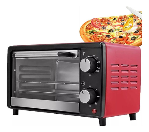 Horno De Mesa Electrico 13l Acero Inoxidable Temporizador