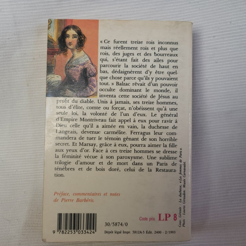 Histoire Des Treize Ferragus La Duchesse De Langeais Balzac
