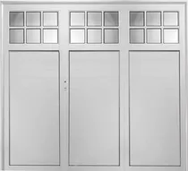 Comprar Porton Garage Aluminio Blanco  240x200 Tecnooeste Fabrica