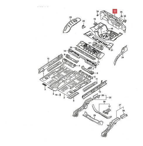 Panel Trasero Suzuki Celerio Ga 2016-18