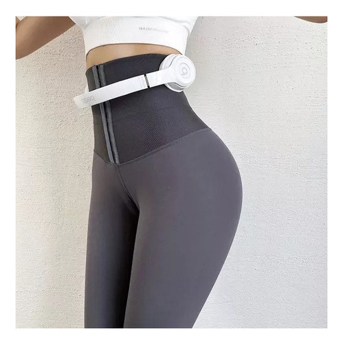 Pantalones/leggings De Yoga Elásticos De Cintura Alta Mujer