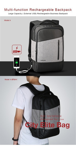 Mochila Kingsons 15.6