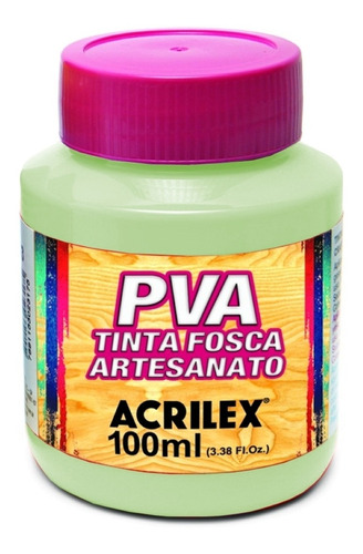 Tinta Pva Fosca 100ml Acrilex Cor Verde Primavera 820