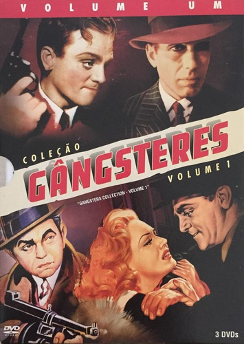 Coleção Gângsters Vol.1 - Box Com 3 Dvds - Humphrey Bogart