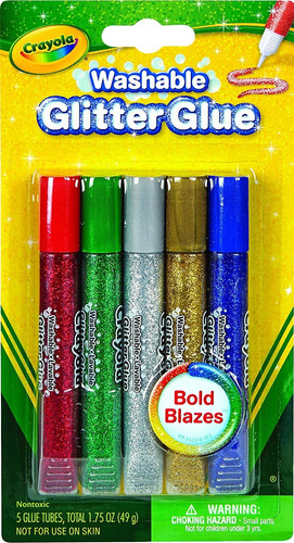 Crayola  69  3522 Lavable Pegamento Con Purpurina 5 Bold C