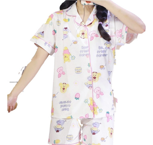 Pijama De Anime De Winnie The Pooh Traje De Niña