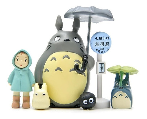 Imagen 1 de 4 de Set De 6 Figuras - Mi Vecino Totoro - Studio Ghibli