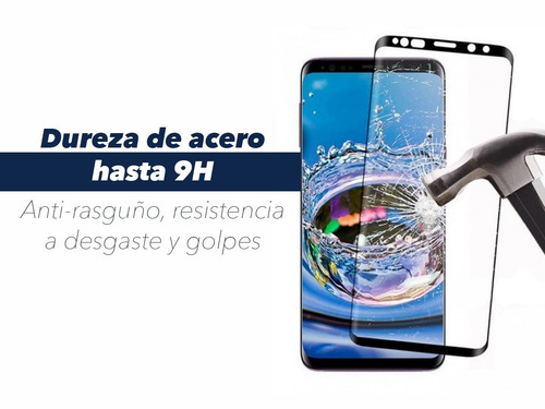Imagen 4 de 10 de Vidrio Templado 3d Full Glue Samsung S9 - S9+ - S8 - S8+