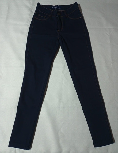 Jean Chupin Skinny Elastizado Azul Oscuro, Talle 27