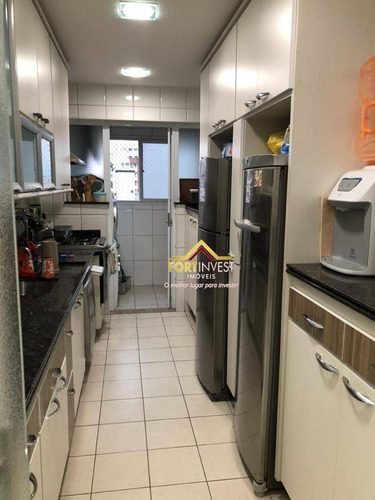 Imagem 17 de 30 de Cobertura Com 3 Dormitórios À Venda, 136 M² Por R$ 950.000,00 - Vila Guilhermina - Praia Grande/sp - Co0012