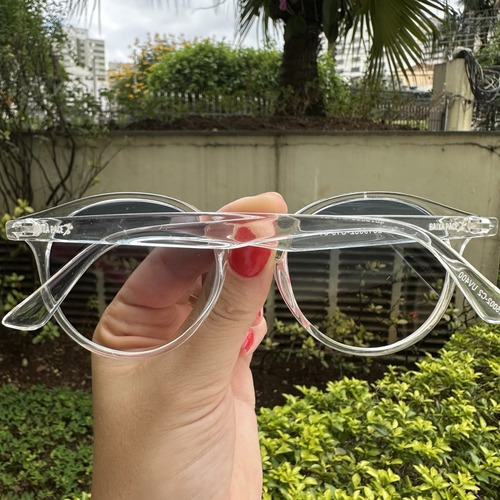 Óculos Baixa Pace Fusion Transparente Com Azul Degradê