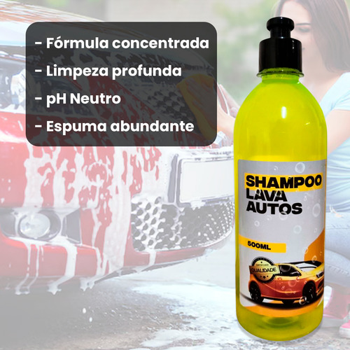 Shampoo Automotivo Concentrado Lava Auto 500ml Wrs