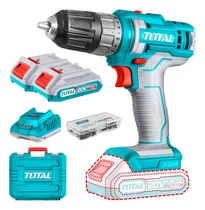 Comprar Taladro Atornillador Inalámbrico Total 20v Industrial Mandril 10mm 45nm Con 2 Baterías 2.0ah Litio-ion Cargador Y Maletín TDLI200528
