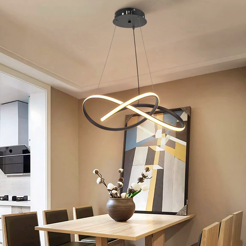 Luminária Lustre Pendente Led 3 Cores De Luz 43*2w