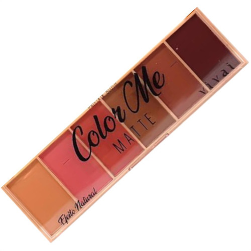 Imagem 5 de 10 de Paleta De Blush Color Me Matte Efeito Natural - Vivai 2004.4