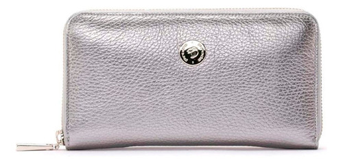 Monedero Cremallera Mujer Piel Bombeada Prada Mx 70178