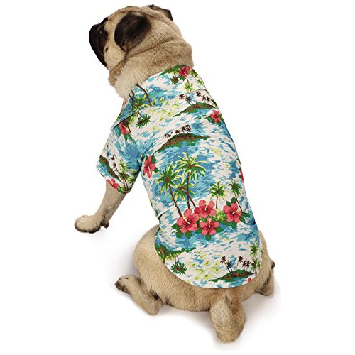 Casual Canine Hawaiian Breeze - Camisa De Campamento Para Pe