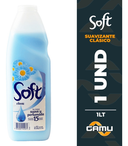 Suavizante Soft Clásico Liquido 1 Litro