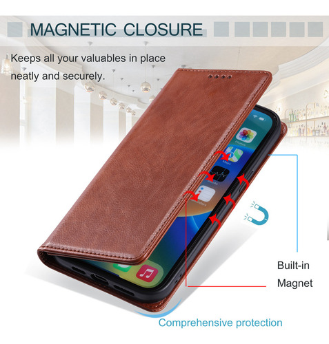 Funda Tipo Cartera Para Teléfono Redmi 13c 12 10 10c 9 11a