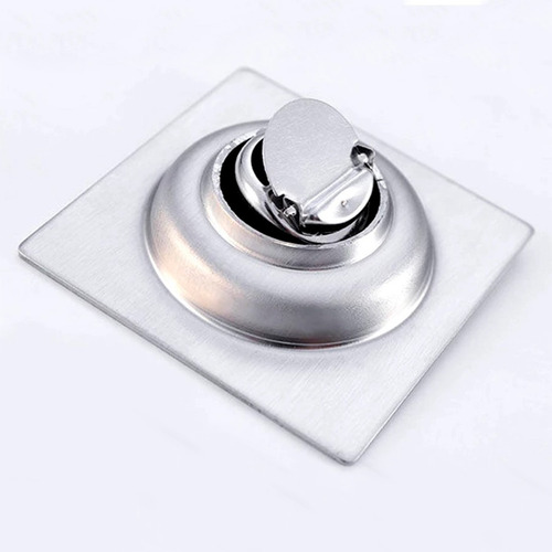Imagen 2 de 7 de Rejilla Desagüe Ducha Baño Satinada Acero 10x10 Cm