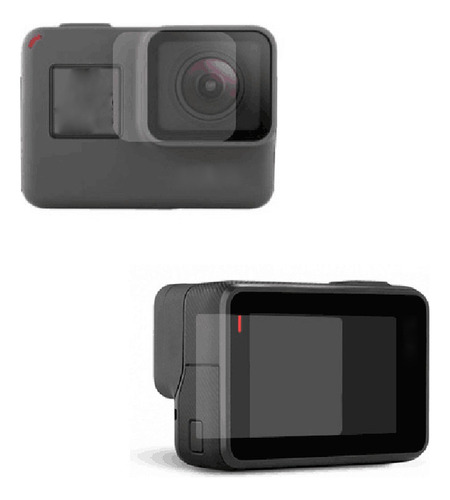 Película De Proteção Lente E Tela Lcd Gopro Hero 5 Black