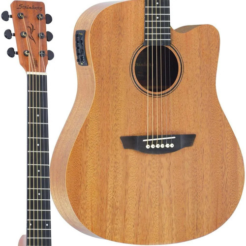 Imagem 2 de 8 de Violão Elétrico Folk Strinberg Forest Fs4d Com Afinador