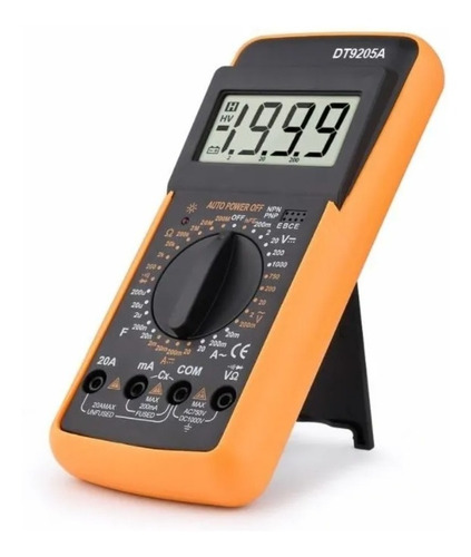 Imagen 1 de 4 de Multímetro Digital Dt-9205a Tester Multitester/ Tomasstore
