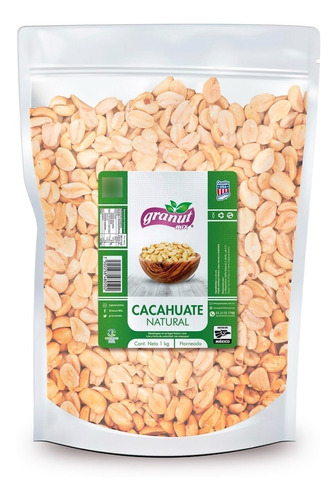 Cacahuate Natural (1 Kg) Granut Mix 100% Saludable Y Natural