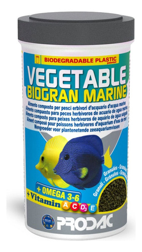 Prodac Vegetable Biogran  Marine 100gr Herviboros Cirujanos 