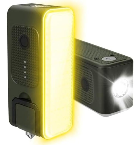Luz De Trabajo Recargable, Linterna Led Portátil Con Rompeve