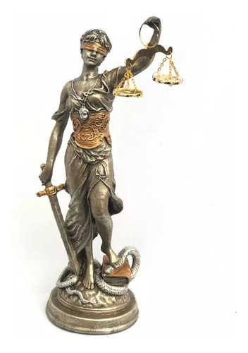 Figura Decorativa Diosa Temis Justicia Balanza Themis 35 Cm