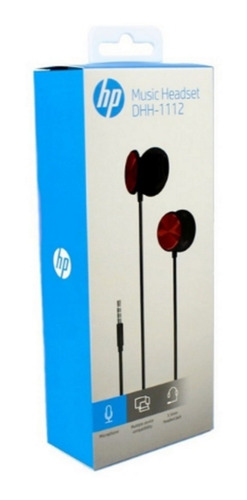 Imagen 2 de 3 de Auriculares Hp Dhh-1112 In Ear Con Mic Y Control De Volumen