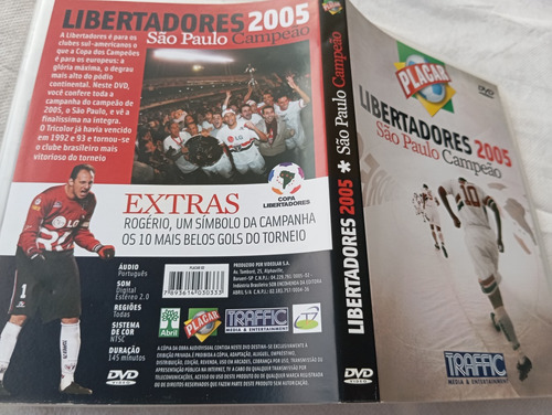 Libertadores 2005 São Paulo Campeão Dvd Original Placar