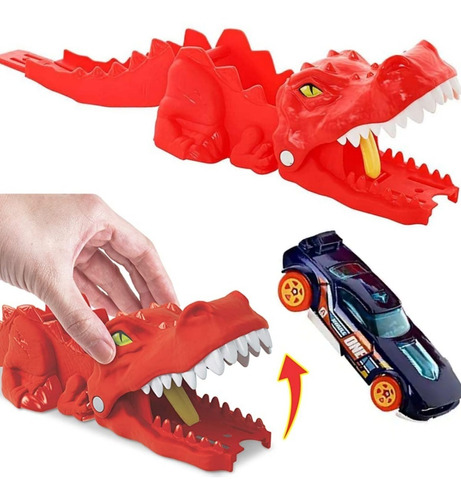 Lanzador De Dinosaurio T Rex Propulsor De Carros Hot Wheels