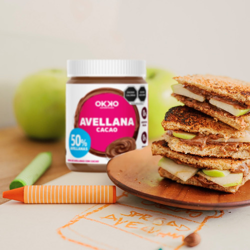 Crema De Avellana En Tarro Con Cacao 368 G Okko