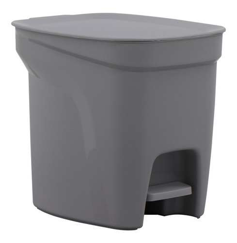 Basurero Tramontina Compact Polipropileno 7 L Color Gris