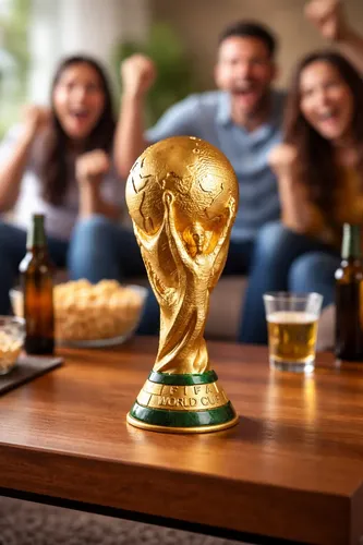 Taça Fifa World Cup 2026 Resina Alta Qualidade Rica Detalhe