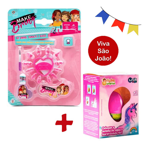 Kit Pescaria Festa Junina Unhas Post Infantil E Ovo Surpresa