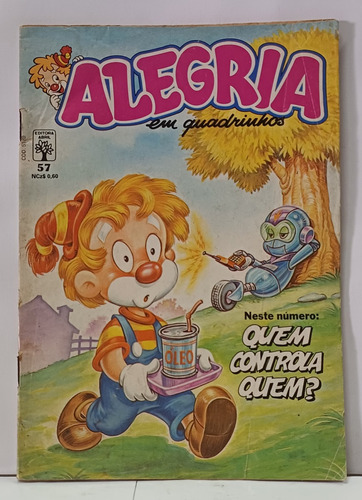 Gibi Alegria Em Quadrinhos Nº 57 Abril - 1989