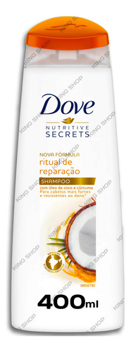 Shampoo Dove Hidratação Ritual De Reparação Óleo Coco 400ml