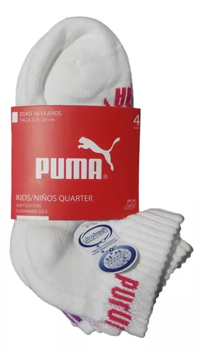 2 pares de calcetines altos para niño Puma Kids Seasonal Quarter 2P 938007  Grey Combo 02