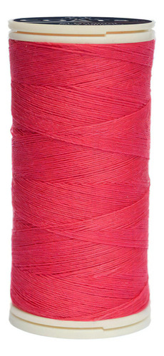 Caja 12 Pzas Hilo Coats Poliéster Liso 3 Cabos Fibra Corta Color T6980-1422 Rosa Mexicano