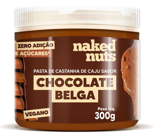 Pasta De Castanha De Caju - 300g Chocolate Belga Crocante
