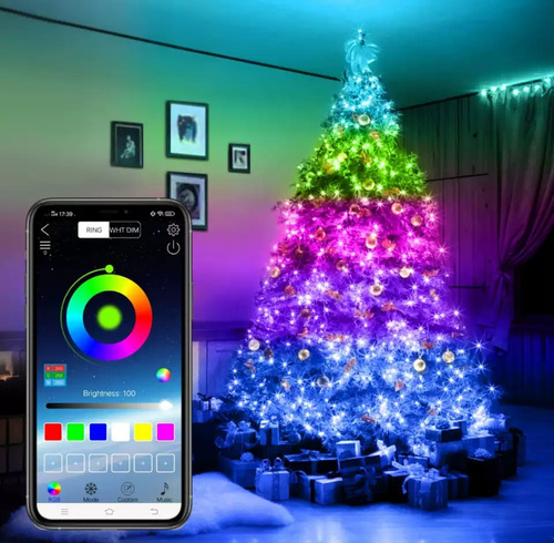 Luces Navidad Inteligente Decoracion Con App 20mts 200luces