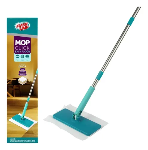 Flash Limp Mop Click Easy Floor Multiuso Para Piso Chão Paredes Janel