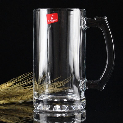 Imagen 2 de 4 de Set X6 Jarra Cerveza Blinkmax 500m Alto 15cm X Ø 8cm